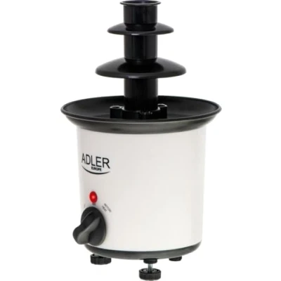 Imagen de Adler AD 4487 Fuente de Chocolate, 3 Alturas, Capacidad 200 ml, Temperatura Máxima 80C, Base Antideslizante con Pies Ajustables, Fondue Fruta, 30W