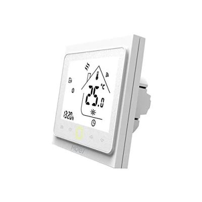 Imagen de MOES WiFi Termostato inteligente Controlador de temperatura, Smart Life Tuya APP Control remoto para calefacción caldera gas agua, trabajos programables con Alexa Google Home, Solo 2.4Ghz