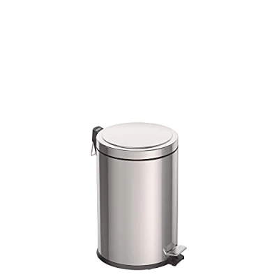 Imagen de Tramontina Cubo de basura para cocina 20 litros con pedal, metal acero inoxidable, diámetro 29,5 cm x 46 altura, ‎94538120