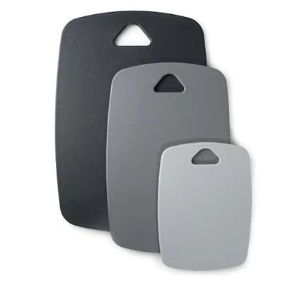 Imagen de Lacor 60500 Set 3 Tablas de Corte a Doble Cara, Polipropileno, Libre BPA, Ligeras, Resistentes, Aptas para Lavavajillas, Antibacterianas, Higiénicas