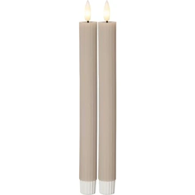 Imagen de Juego de 2 velas LED Flame Stripe cera