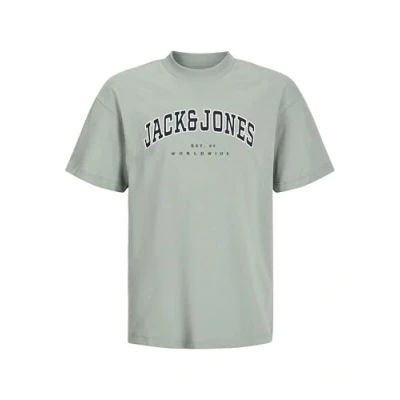 Imagen de Jack &amp; Jones Junior Jjecaleb TEE O NECK Camiseta estampada para niños, Talla: 12a, Iceberg green