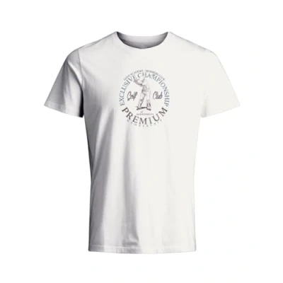 Imagen de JACK &amp; JONES Jprblubraxton SS tee Crew Neck Fst Camiseta, Cloud Dancer, S para Hombre
