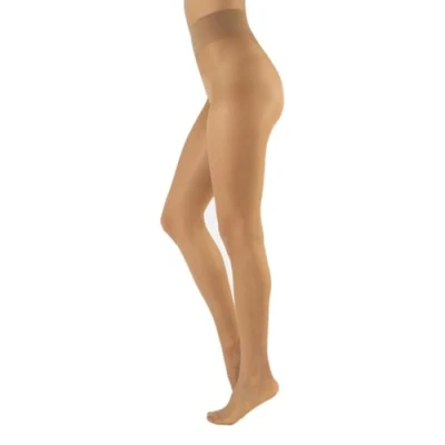 Imagen de CALZITALY Medias Transparentes, Pantimedias Invisibles, Panty Media de Mujer, Pantis 20 DEN S, M, L, XL Negro, Natural, Verde, Violeta, Azul, Blanco, Estampado Made in Italy (M, Suntan)