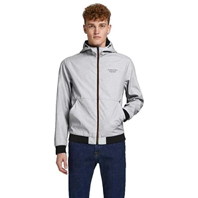 Imagen de Jack &amp; Jones Jjeseam Jacket Hood Noos Chaqueta con capucha, Light Grey, XXL Hombre