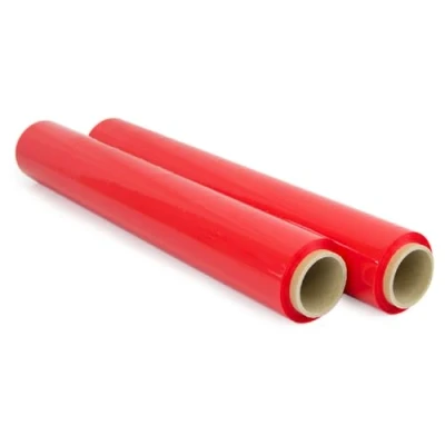 Imagen de OFITURIA Film para Embalar 50 cm de Ancho y Estirable Hasta 300 Metros Longitud Rollo Elástico Manual Embalaje Industrial (Rojo, 2)