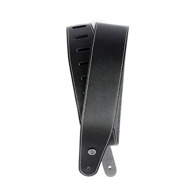 Imagen de Planet Waves Deluxe Ribeteada Correa de guitarra, bajo, color negro