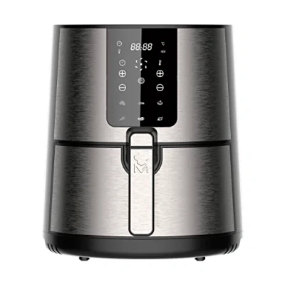 Imagen de Freidora de aire MasterPro Rocket 360, 3.5 l, 6 programas, 1500 W, Pantalla LED Táctil, Cesta Antiadherente, Inox