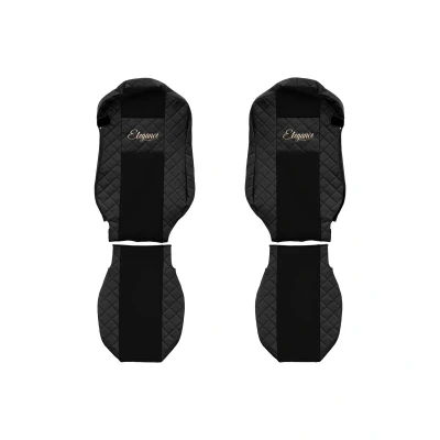 Imagen de F CORE Elegance Q FX13 BLACK Cubreasiento negro textil, Ecopiel