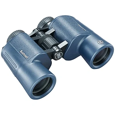 Imagen de Bushnell H2O 2 Prismáticos 8x42 Azul Oscuro Porro Completamente Multicoated Impermeable/Antivaho Oculares Twist Up Deportes acuáticos Náutica