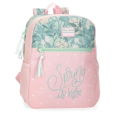 Imagen de ROLL ROAD Spring is here Mochila Escolar Rosa 27x33x11 cms Poliéster 9,8L