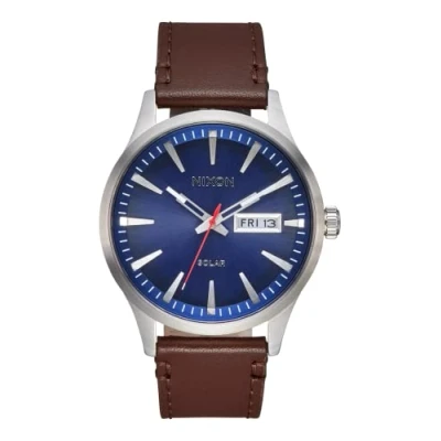 Imagen de Nixon Reloj Analógico para Unisex Adulto de maquinaria Japonesa Cuarzo con Correa en Cuero A1347 5091 00