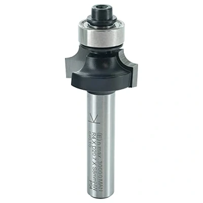 Imagen de ENT 14284 Fresa de redondeo, en carburo, vástago (S) 8 mm, diámetro (D) 20,7 NL 9,5 R 4 SL 32 con rodamiento bolas