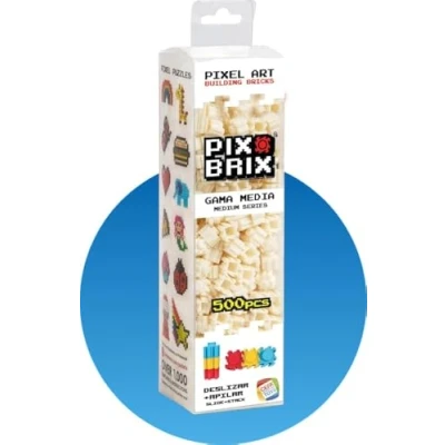 Imagen de Cefa Toys PIX BRIX Pixel Art Set 500 Piezas Blancas Gama Media, Color (57010)