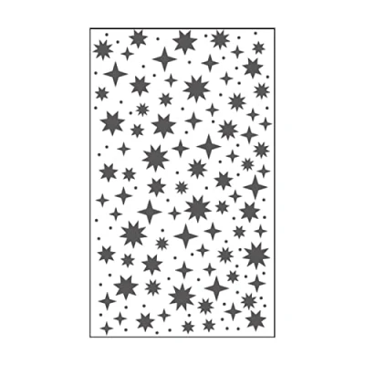 Imagen de Vaessen Creative Mini Carpeta de Embossing, Cielo Estrellado, para Agregar Textura y Dimensión a Páginas Scrapbook, Tarjetas Otras Manualidades Papel, 7,6 x 12,7 cm