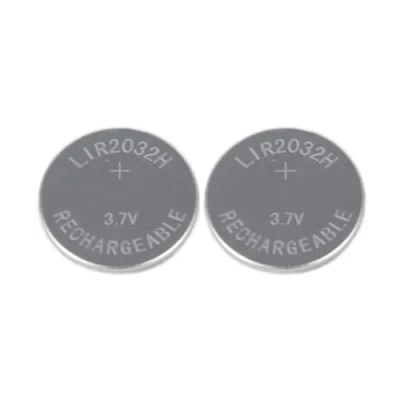 Imagen de Girafus LIR2032 Lote de 2 pilas botón recargables (3,7 V, 70 mAh, CR2032)