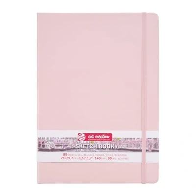 Imagen de Talens Art Creation Cuaderno de bocetos (80 hojas, 21 x 29,7 cm), color rosa pastel