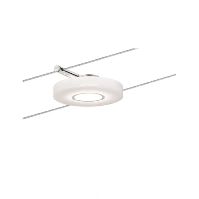 Imagen de Paulmann 50113 Sistema de cable LED DiscLED I Extensión Single Spot Smart Home Blanco luz diurna 1x4W Satinado Regulable Tunable Luminaria por colgante