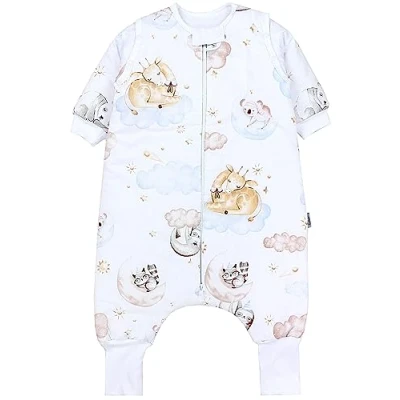 Imagen de TupTam Bebé Saco de Dormir con Piernas y Pies Invierno para Niñas Niños, Animales en las nubes, 92 98