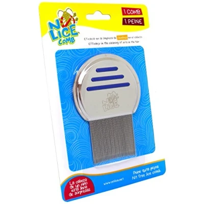 Imagen de N Lice® Lendrera, Peine para Piojos Pediculosis, Tratamiento Eliminar y Liendres Puntas Redondeadas Evitar Daños Tirones, Fácil Uso