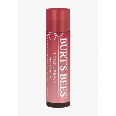 Imagen de Burt&#039;s Bees Bálsamo labial con color Red Dahlia, tinte hidratante manteca de karité, 100% origen natural, 4.25 gramos