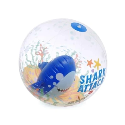 Imagen de Legami Pelota de Playa Hinchable, Hinchable PVC, Suave para niños, Fiestas con tiburón, Jugar fútbol y Voleibol, diámetro 40 cm