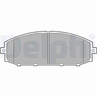 Imagen de DELPHI LP1305 Juego de pastillas freno con avisador acústico desgaste sin chapa antichirridos accesorios NISSAN: Patrol GR 5 SUV