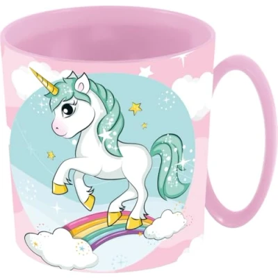 Imagen de ALMACENESADAN, 5074, Taza apta para microondas, capacidad 390ml, producto reutilizable; (unicornio390)