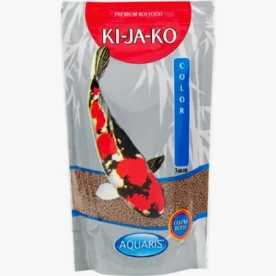 Imagen de KI JA KO Color es un alimento para koi de fácil digestión Que Contiene carotenoides y astaxantina Mejorar el favorecer la pigmentación Natural, no contamina Agua 1 kg / 3 mm