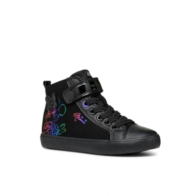 Imagen de Geox Gisli Zapatillas altas para niños, Talla: 28, Black violet Zapatos