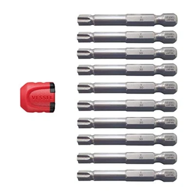 Imagen de VESSEL EMGETX3050P10T Juego de puntas Torx T30 (50 mm, 10 unidades)