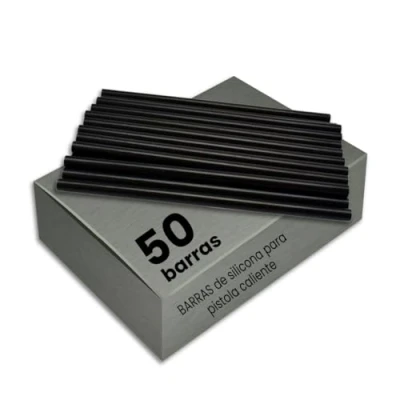 Imagen de BOLSA de COLA TERMOFUSIBLE NEGRA BARRAS silicona Para pistola caliente 11 x 200 MM coche PROFESIONAL RZ TOOLS (50 Barras)