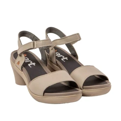 Imagen de Art 1475 ALFAMA, Sandalia con talón Mujer, Nappa Sesame, 41 EU