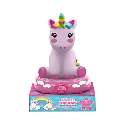 Imagen de Kids Licensing Lámpara Infantil, 3D Unicornio Sweet Dreams, Luz Nocturna, Decoración Encantadora para Habitaciones, Regalo Ideal