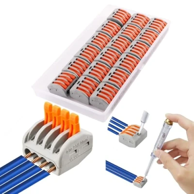 Imagen de CESFONJER 18 PCS lever nut surtidas conector, alambre compacto conector Suite 222 414.