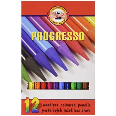 Imagen de Koh I Noor Progresso Juego de lápices colores (sin madera, 12 unidades)