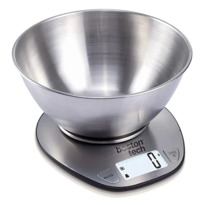 Imagen de Báscula De Cocina Digital Boston Tech Hk110. Con Bol Removible Incluido En Acero Inolxidable. 5 Kg