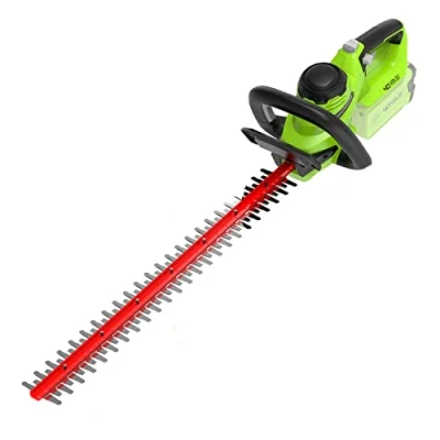 Imagen de Greenworks G40HT61 Cortasetos a Batería, Cuchilla de Doble Acción 61 cm, Corta Ramas y Tallos Hasta 27 mm Grosor, 3000 spm SIN Batería (40 V) ni Cargador, 3 Años Garantía