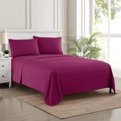 Imagen de Sweet Home Collection Juego de Cama Lujo con sábana encimera, Bajera, 2 Fundas Almohada, Microfibra, Bayas, tamaño Individual