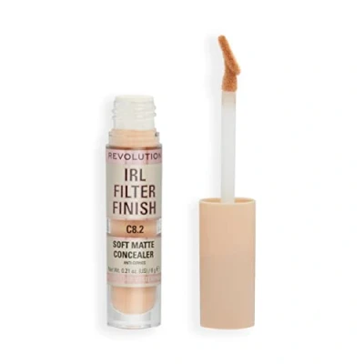 Imagen de Makeup Revolution, Corrector IRL Filter Finish, Cobertura de Media a Total, C8.2, 6g