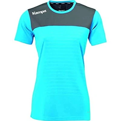 Imagen de Kempa Emotion 2.0 Shirt Women Camiseta de Juego para Mujer, Azul/Antracita, XS