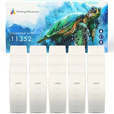 Imagen de Printing Pleasure 20x Compatible 11352 25mm x 54mm Cinta de Etiquetas (500 por Rollo) para Dymo LabelWriter 4XL 450 400 330 320 310 Twin Turbo Duo Seiko SLP 240 200 120 100 Pro Plus