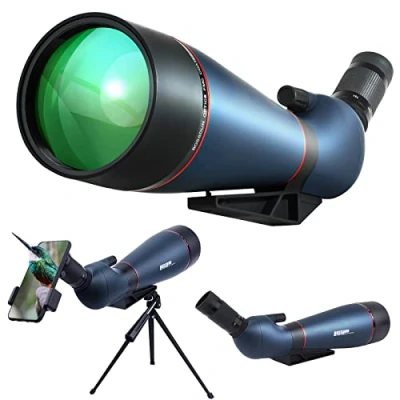 Imagen de Telescopio terrestre 25 75x100mm con Adaptador para Trípode y Lente HD BAK4 Prism FMC Tiro al Blanco, Caza Observación de Aves Impermeable