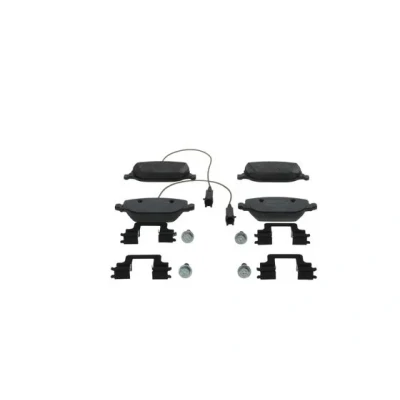 Imagen de BOSCH 0 986 494 717 Juego de pastillas freno Low Metallic con sensor desgaste incorporado tornillos muelle, accesorios