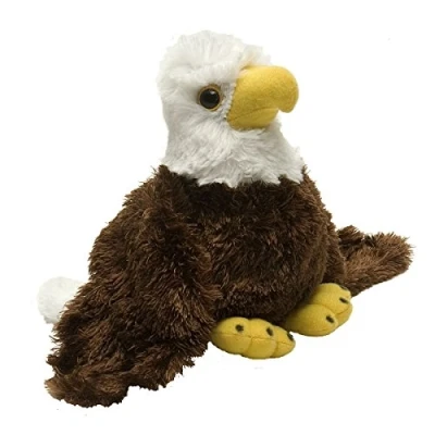 Imagen de Wild Republic Hug’EMS Águila Calva, Mini Peluches, Peluches Suaves y Blanditos, 17 cm, Regalo para Bebés Original, Muñecos de Peluche, Relleno Elaborado con Botellas Agua Recicladas