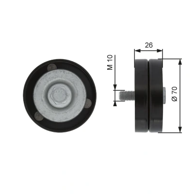 Imagen de GATES FleetRunner Micro V Kit T36363 Rodillo Guia CHRYSLER: VOYAGER 4, JEEP: Cherokee III