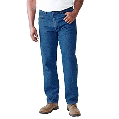 Imagen de Wrangler Men&#039;s Big Rugged Wear Stretch Jean,Stonewashed,54x28