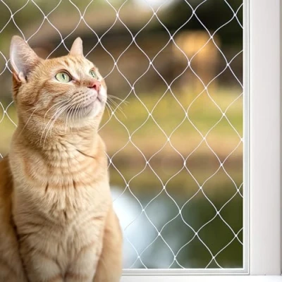 Imagen de lionto Red para Gatos de Seguridad balcón protección Gatos, (S) 3x4 m