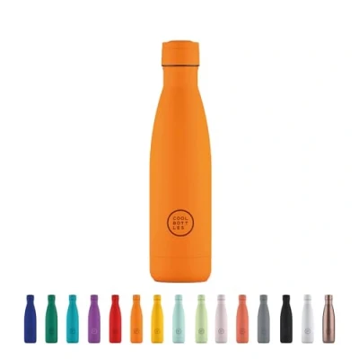 Imagen de Cool Bottles Botella de Agua Acero Inoxidable 500 ml Vivid Orange 26,5 x 7 cm Térmica Hermética Bebidas Frías 36 H y Calientes 18 Triple Technology Libre BPA