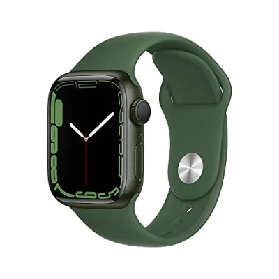 Imagen de Apple Watch Series 7 (GPS, 41MM) Caja de Aluminio Verde con Correa Deportiva Clover (Reacondicionado)